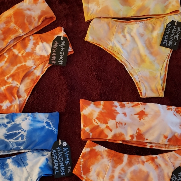 Handmade Tye Dye 2 piece bathing suits - Picture 4 of 5